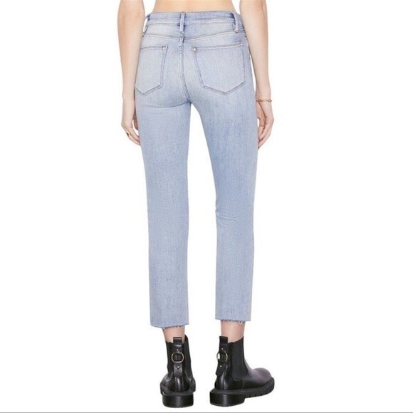 Frame Denim Womens  Le High Straight Raw Edge Alemany Jean Size 28 - Picture 1 of 10